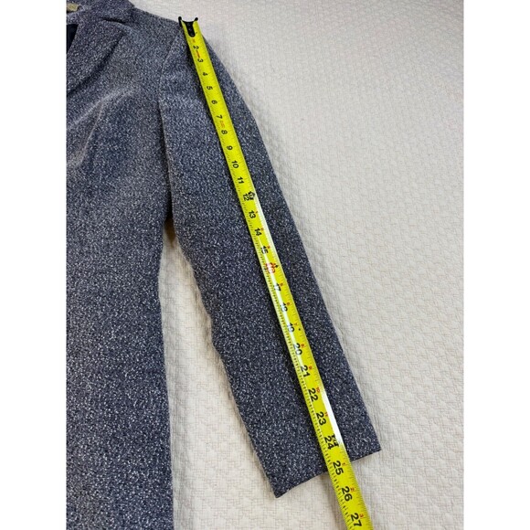 Caslon Tweed Jacket‎ Mid Length Coat | Gray | Single Breasted | Size 8 - Picture 13 of 15